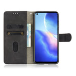 Tinta unita Skin Feel Fibbia magnetica Flip orizzontale Custodia in pelle PU con struttura in vitello con supporto e slot per schede e portafoglio, For Blackview A90