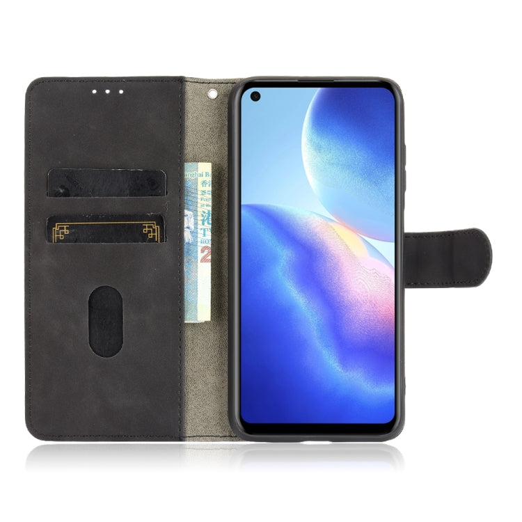 Tinta unita Skin Feel Fibbia magnetica Flip orizzontale Custodia in pelle PU con struttura in vitello con supporto e slot per schede e portafoglio, For Blackview A90