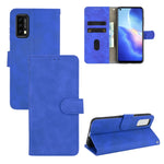 Tinta unita Skin Feel Fibbia magnetica Flip orizzontale Custodia in pelle PU con struttura in vitello con supporto e slot per schede e portafoglio, For Blackview A90