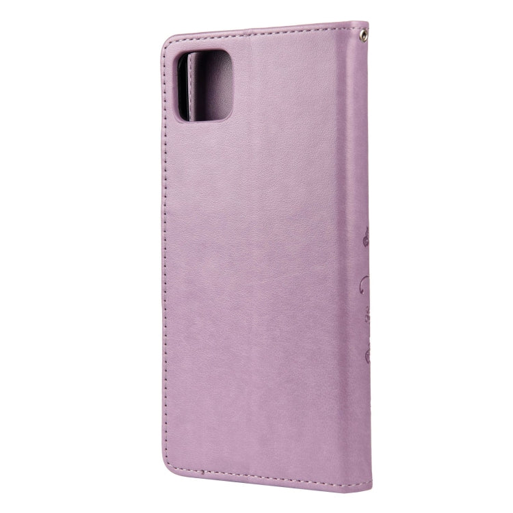 Custodia portafoglio in pelle con motivo farfalla per Galaxy A22