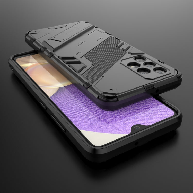 Punk Armor 2 in 1 PC + custodia antiurto in TPU con supporto invisibile, For Samsung Galaxy A32 4G