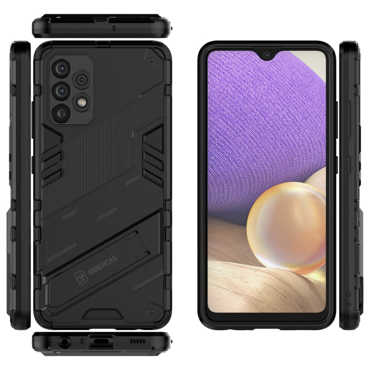 Punk Armor 2 in 1 PC + custodia antiurto in TPU con supporto invisibile, For Samsung Galaxy A32 4G