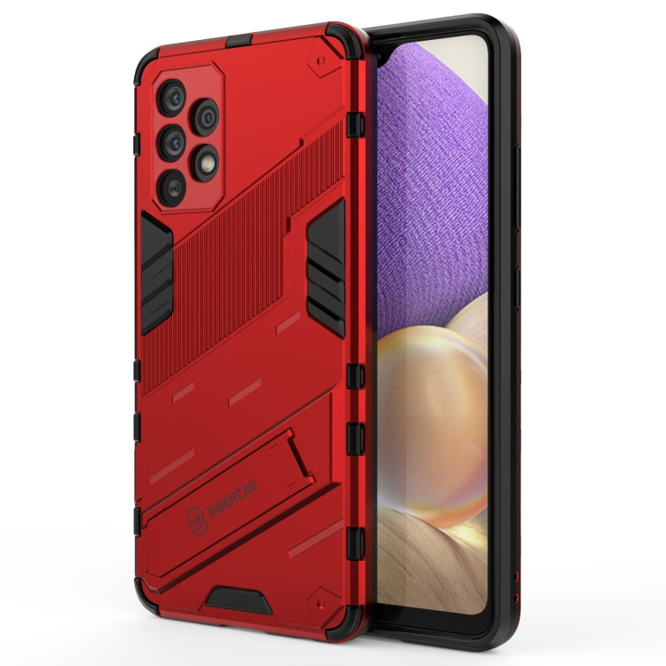 Punk Armor 2 in 1 PC + custodia antiurto in TPU con supporto invisibile, For Samsung Galaxy A32 4G
