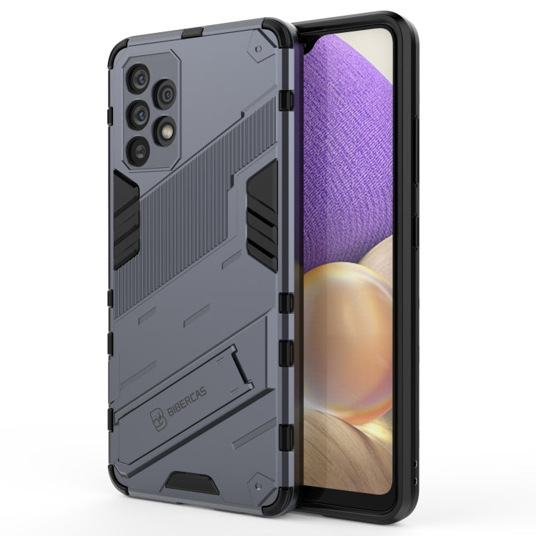 Punk Armor 2 in 1 PC + custodia antiurto in TPU con supporto invisibile, For Samsung Galaxy A32 4G