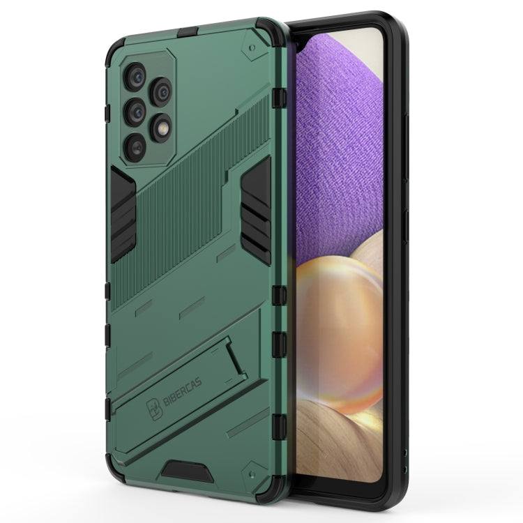 Punk Armor 2 in 1 PC + custodia antiurto in TPU con supporto invisibile, For Samsung Galaxy A32 4G