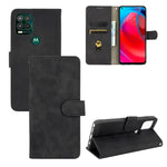 Tinta unita Skin Feel Fibbia magnetica Flip orizzontale Custodia in pelle PU con struttura in vitello con supporto e slot per schede e portafoglio, For Motorola Moto G Stylus 5G, For Nokia C1 Plus