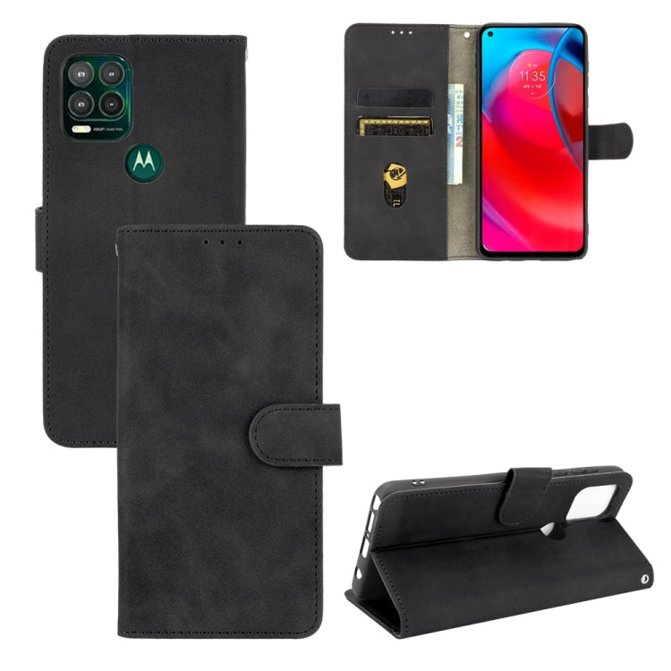 Tinta unita Skin Feel Fibbia magnetica Flip orizzontale Custodia in pelle PU con struttura in vitello con supporto e slot per schede e portafoglio, For Motorola Moto G Stylus 5G, For Nokia C1 Plus