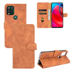 Tinta unita Skin Feel Fibbia magnetica Flip orizzontale Custodia in pelle PU con struttura in vitello con supporto e slot per schede e portafoglio, For Motorola Moto G Stylus 5G, For Nokia C1 Plus
