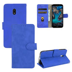 Tinta unita Skin Feel Fibbia magnetica Flip orizzontale Custodia in pelle PU con struttura in vitello con supporto e slot per schede e portafoglio, For Motorola Moto G Stylus 5G, For Nokia C1 Plus