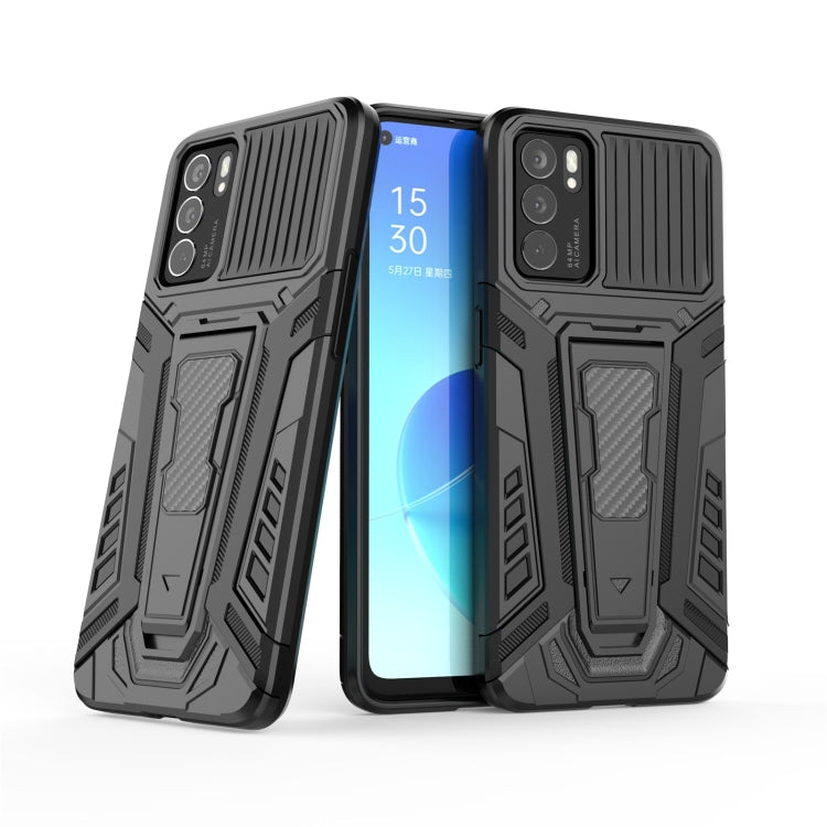 War Chariot Series Armor Custodia protettiva antiurto per PC + TPU all-inclusive con supporto invisibile, For OPPO Reno6 5G, For OnePlus 9
