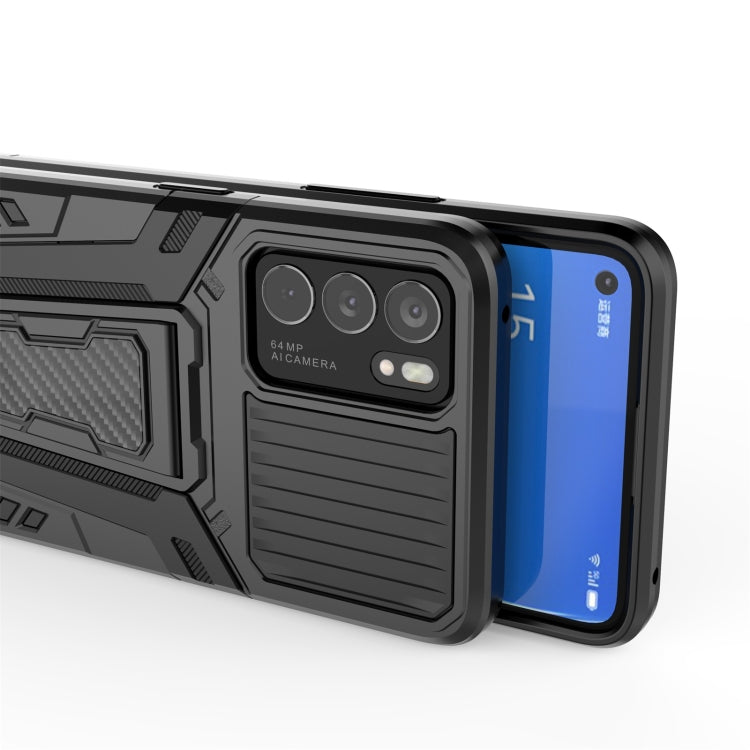 War Chariot Series Armor Custodia protettiva antiurto per PC + TPU all-inclusive con supporto invisibile, For OPPO Reno6 5G, For OnePlus 9