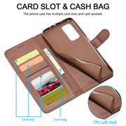 Custodia portafoglio in pelle per Samsung Galaxy A22 4G