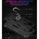 Custodia protettiva antiurto in TPU + PC con supporto girevole a 360 gradi, For OPPO A15