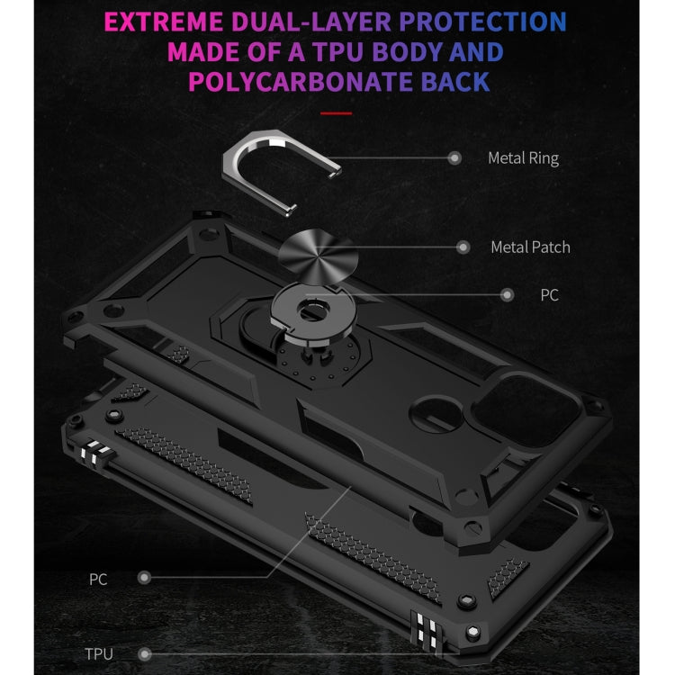 Custodia protettiva antiurto in TPU + PC con supporto girevole a 360 gradi, For OPPO A15