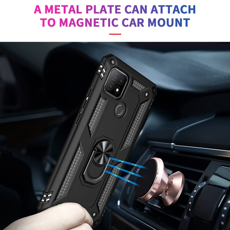 Custodia protettiva antiurto in TPU + PC con supporto girevole a 360 gradi, For OPPO A15