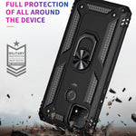 Custodia protettiva antiurto in TPU + PC con supporto girevole a 360 gradi, For OPPO A15