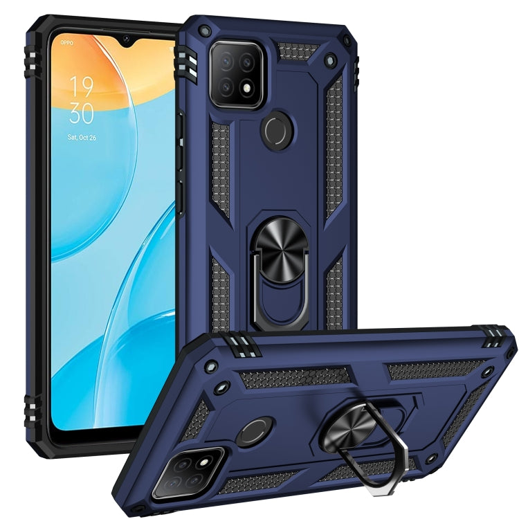Custodia protettiva antiurto in TPU + PC con supporto girevole a 360 gradi, For OPPO A15