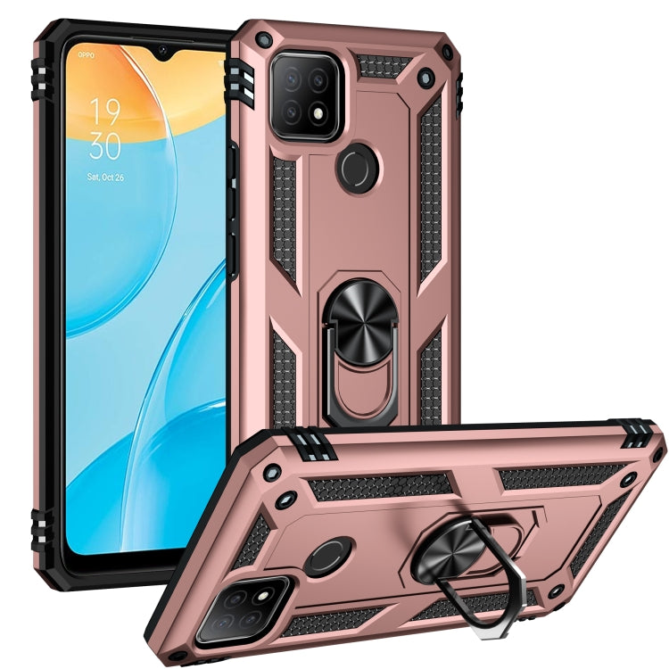 Custodia protettiva antiurto in TPU + PC con supporto girevole a 360 gradi, For OPPO A15