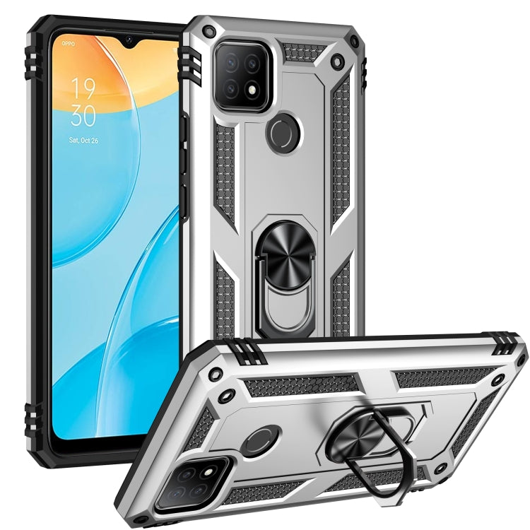Custodia protettiva antiurto in TPU + PC con supporto girevole a 360 gradi, For OPPO A15
