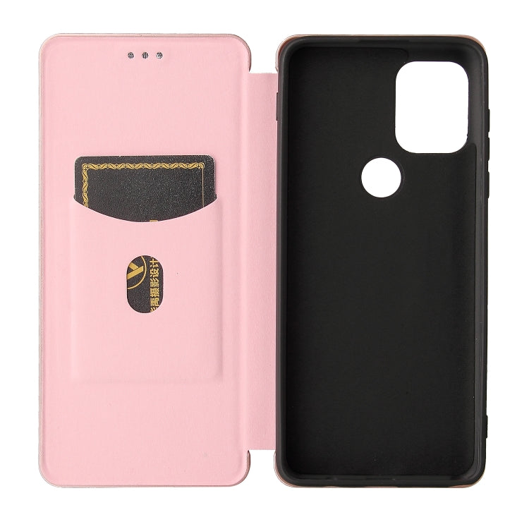 Struttura in fibra di carbonio Flip orizzontale magnetico Custodia in pelle TPU + PC + PU con slot per schede, For Motorola Moto G Stylus 5G, For Vivo V21e, For ZTE Nubia Red Magic 6R