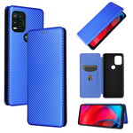Struttura in fibra di carbonio Flip orizzontale magnetico Custodia in pelle TPU + PC + PU con slot per schede, For Motorola Moto G Stylus 5G, For Vivo V21e, For ZTE Nubia Red Magic 6R