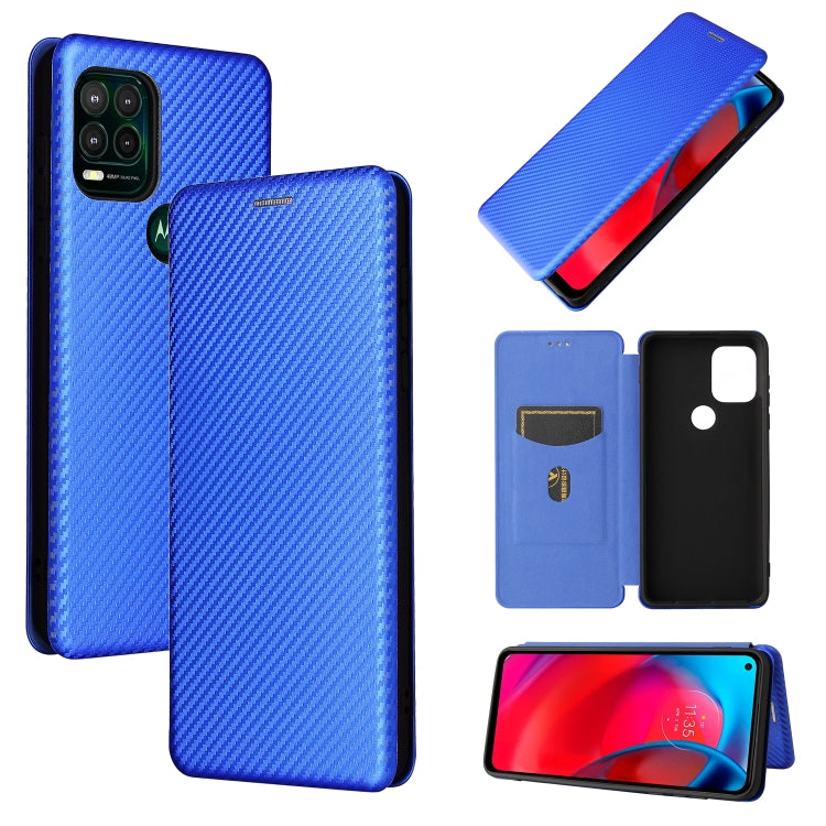 Struttura in fibra di carbonio Flip orizzontale magnetico Custodia in pelle TPU + PC + PU con slot per schede, For Motorola Moto G Stylus 5G, For Vivo V21e, For ZTE Nubia Red Magic 6R