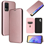 Struttura in fibra di carbonio Flip orizzontale magnetico Custodia in pelle TPU + PC + PU con slot per schede, For Motorola Moto G Stylus 5G, For Vivo V21e, For ZTE Nubia Red Magic 6R