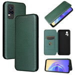 Struttura in fibra di carbonio Flip orizzontale magnetico Custodia in pelle TPU + PC + PU con slot per schede, For Motorola Moto G Stylus 5G, For Vivo V21e, For ZTE Nubia Red Magic 6R