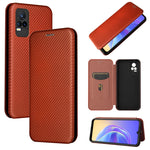 Struttura in fibra di carbonio Flip orizzontale magnetico Custodia in pelle TPU + PC + PU con slot per schede, For Motorola Moto G Stylus 5G, For Vivo V21e, For ZTE Nubia Red Magic 6R