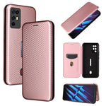 Struttura in fibra di carbonio Flip orizzontale magnetico Custodia in pelle TPU + PC + PU con slot per schede, For Motorola Moto G Stylus 5G, For Vivo V21e, For ZTE Nubia Red Magic 6R