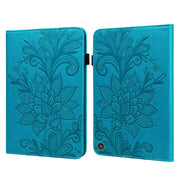 Custodia in pelle a ribalta orizzontale con motivo floreale in pizzo con supporto e fessure per carte e portafogli e cornice per foto e funzione sleep/sveglia, For Amazon Kindle Fire HD 8 2020 / HD 8 Plus 2020                                           ...