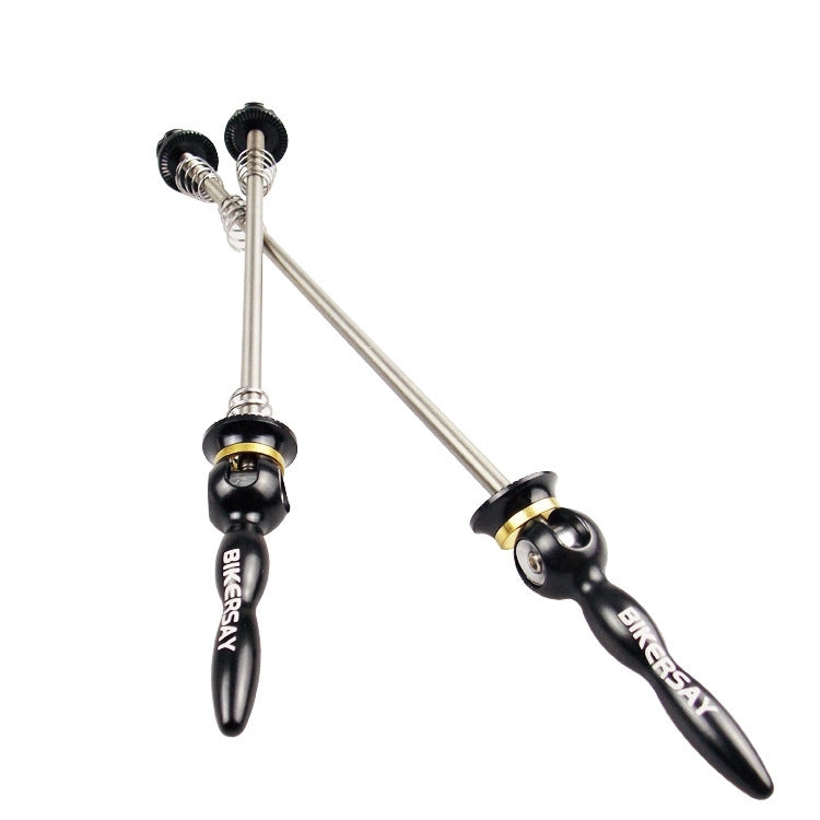 BIKERSAY Spiedini per biciclette Asse in titanio a sgancio rapido Spiedo per mozzo ruota QR, For MTB Bicycle QR001, For Road Bicycle QR001, For MTB Bicycle QR002, For Road Bicycle QR002, For MTB Bicycle QR003, For Road Bicycle QR003, For MTB Bicycle QR...