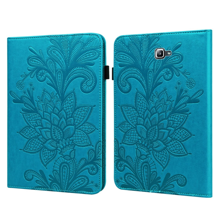 Custodia in pelle a ribalta orizzontale con motivo a fiori in pizzo con supporto e fessure per carte e portafogli e cornice per foto, For Samsung Galaxy Tab A A6 10.1 inch 2016, For Samsung Galaxy Tab S2 9.7 T810/T815                                   ...