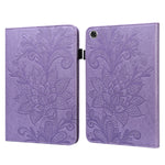 Custodia in pelle a ribalta orizzontale con motivo a fiori in pizzo con supporto e fessure per carte e portafogli e cornice per foto, For Lenovo Tab M8 8505X