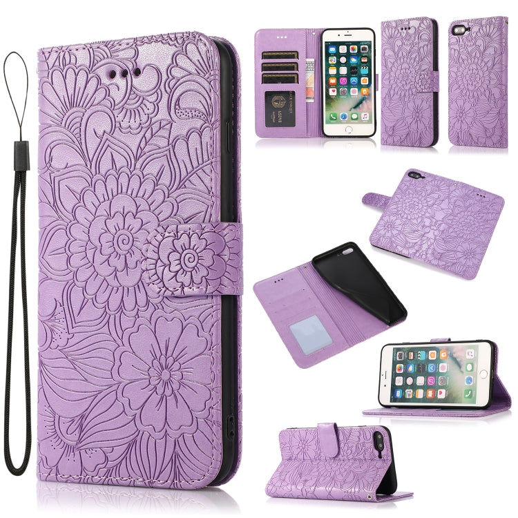 Custodia portafoglio in pelle con flip per iPhone 7 Plus e 8 Plus