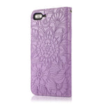 Custodia portafoglio in pelle con flip per iPhone 7 Plus e 8 Plus