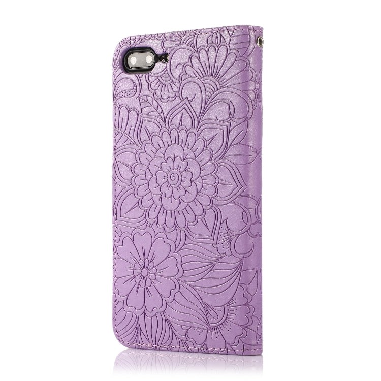 Custodia portafoglio in pelle con flip per iPhone 7 Plus e 8 Plus