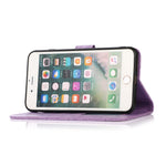 Custodia portafoglio in pelle con flip per iPhone 7 Plus e 8 Plus