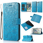 Custodia portafoglio in pelle con flip per iPhone 7 Plus e 8 Plus