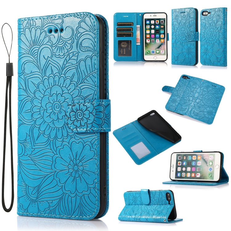 Custodia portafoglio in pelle con flip per iPhone 7 Plus e 8 Plus