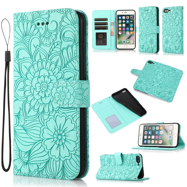 Custodia portafoglio in pelle con flip per iPhone 7 Plus e 8 Plus