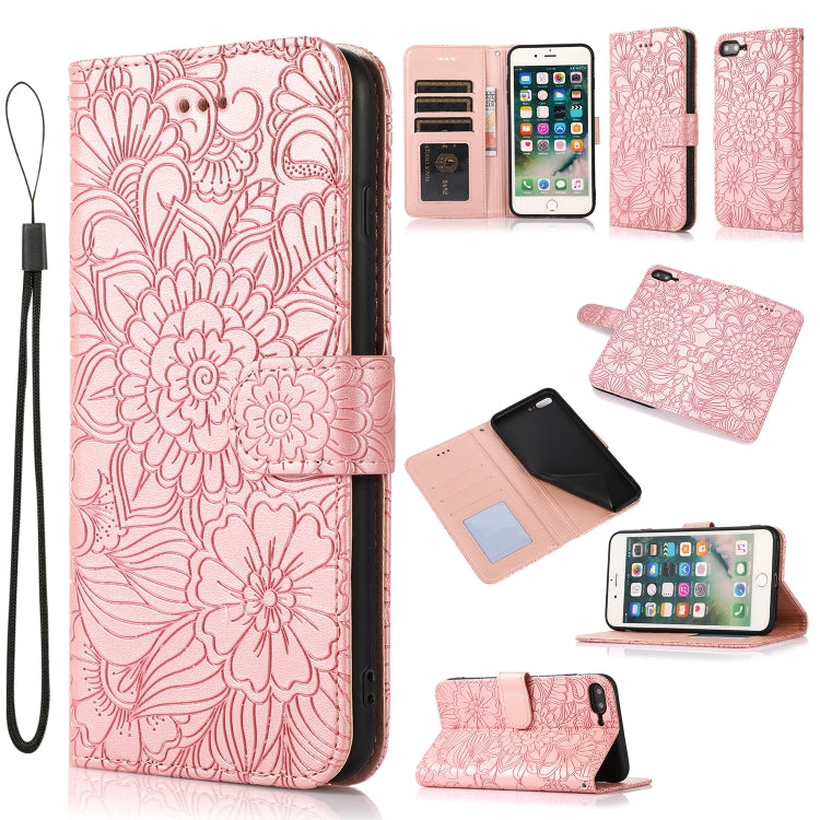 Custodia portafoglio in pelle con flip per iPhone 7 Plus e 8 Plus