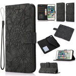 Custodia portafoglio in pelle con flip per iPhone 7 Plus e 8 Plus
