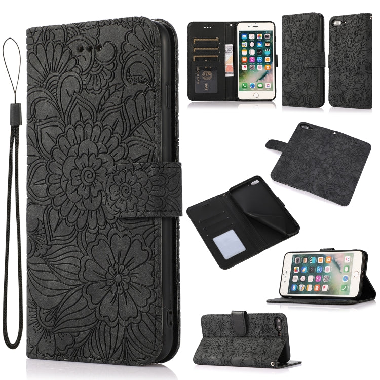 Custodia portafoglio in pelle con flip per iPhone 7 Plus e 8 Plus