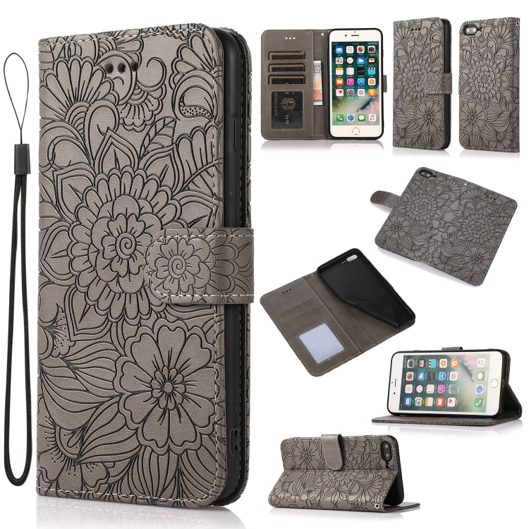 Custodia portafoglio in pelle con flip per iPhone 7 Plus e 8 Plus
