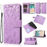 Custodia portafoglio in pelle con flip per iPhone 7 Plus e 8 Plus