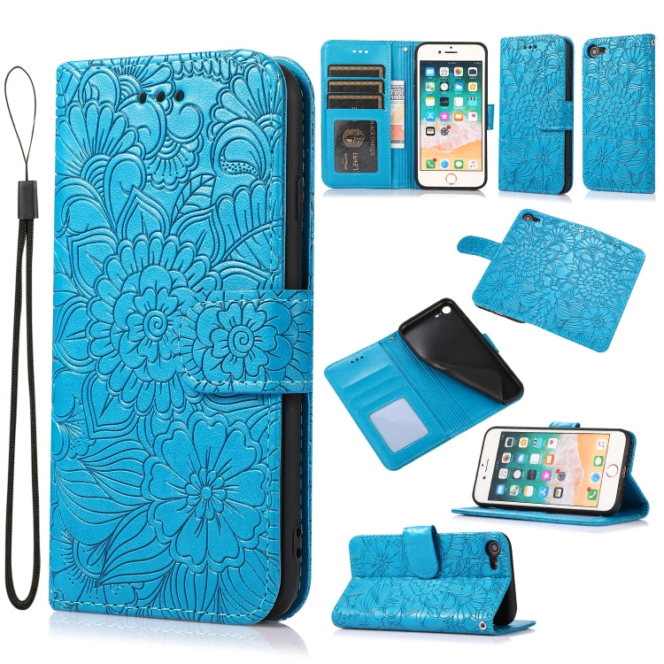 Custodia portafoglio in pelle con flip per iPhone 7 Plus e 8 Plus