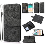 Custodia portafoglio in pelle con flip per iPhone 7 Plus e 8 Plus