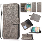 Custodia portafoglio in pelle con flip per iPhone 7 Plus e 8 Plus