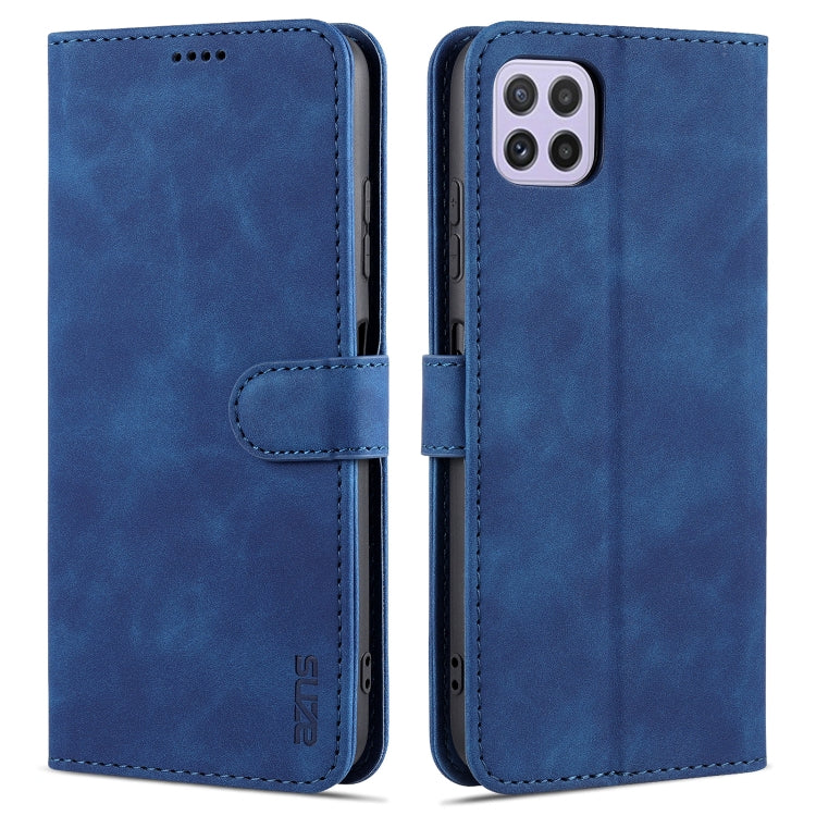 AZNS Skin Feel Calf Texture Custodia in pelle con apertura orizzontale con slot per carte, supporto e portafoglio, For Samsung Galaxy A22 5G, For Samsung Galaxy A32 4G